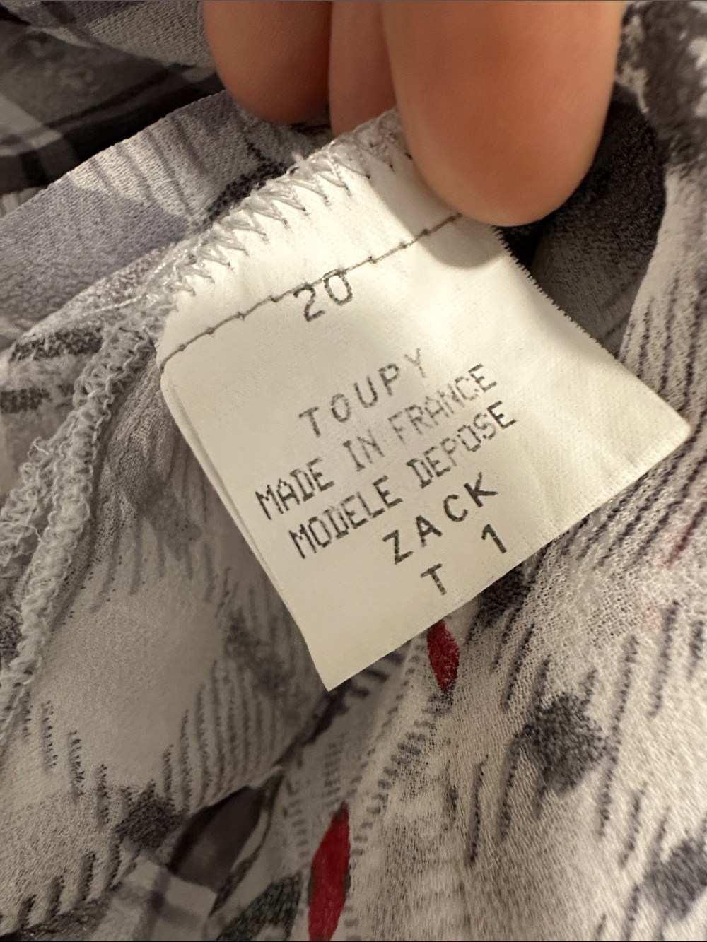 Toupy 100% silk vintage blouse - Picture 5 of 8